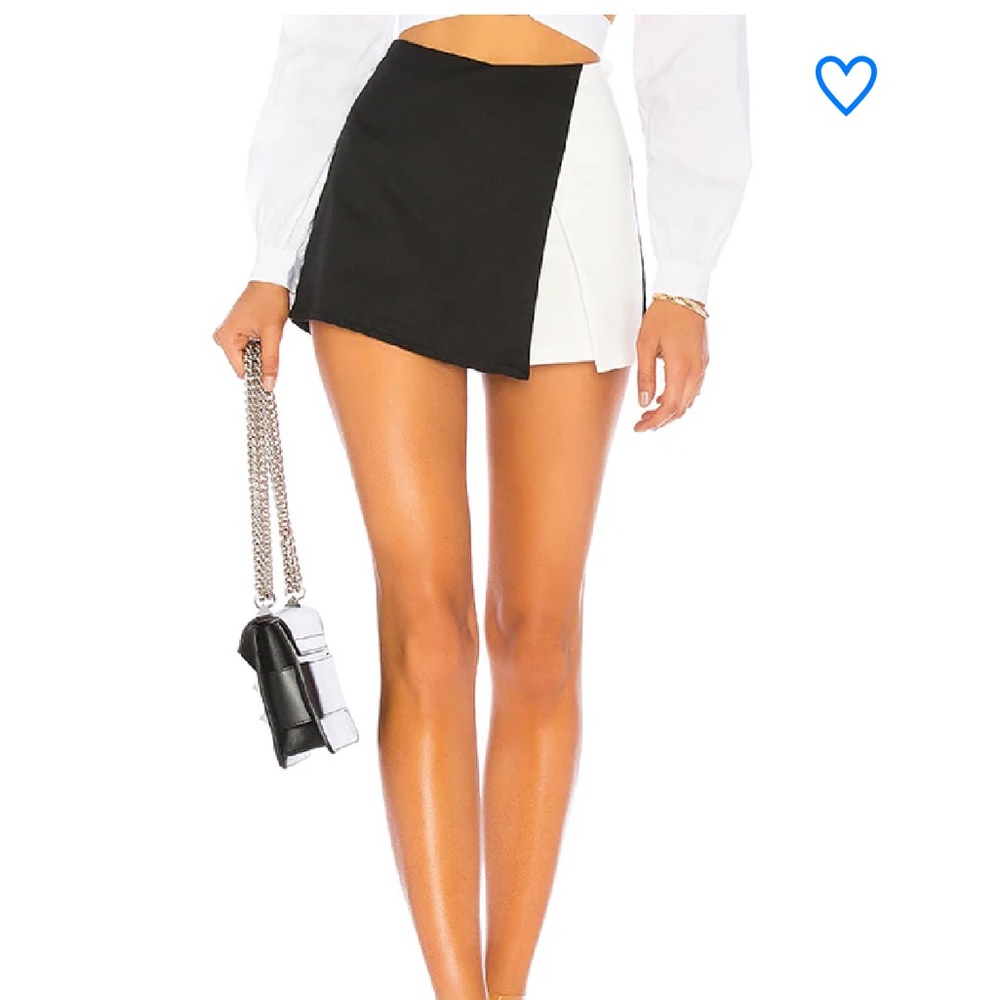 Superdown Aaleyah Two Tone Wrap Skort